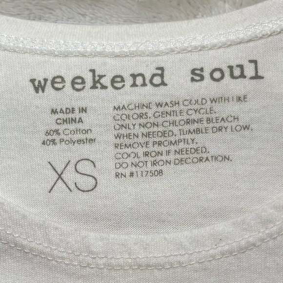 4/25$ Weekend Soul Racerback Patriotic Tank Top Red, White and Blue XS - Picture 3 of 6